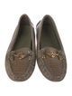 Tory Burch Embossed Leather Animal Print Loafers