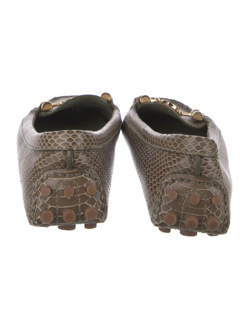 Tory Burch Embossed Leather Animal Print Loafers