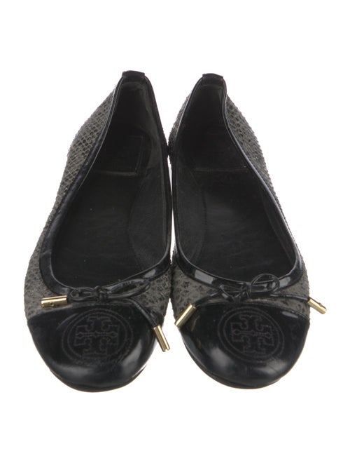 Tory Burch Snakeskin Animal Print Ballet Flats