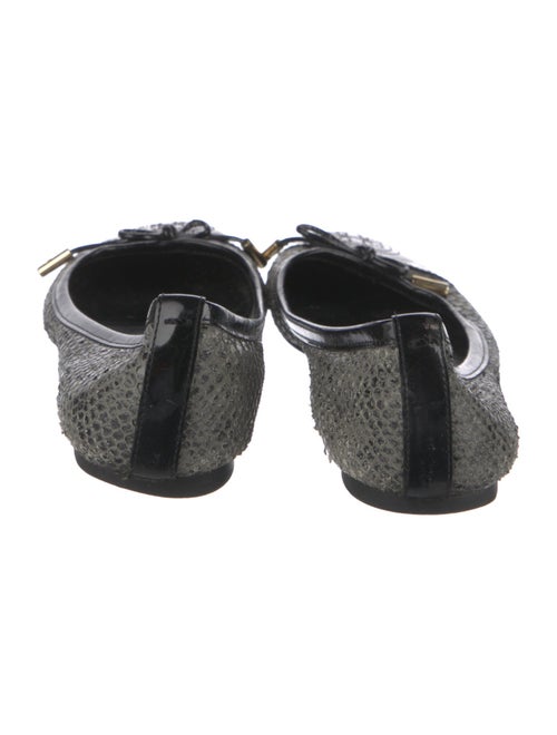 Tory Burch Snakeskin Animal Print Ballet Flats