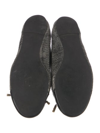 Tory Burch Snakeskin Animal Print Ballet Flats