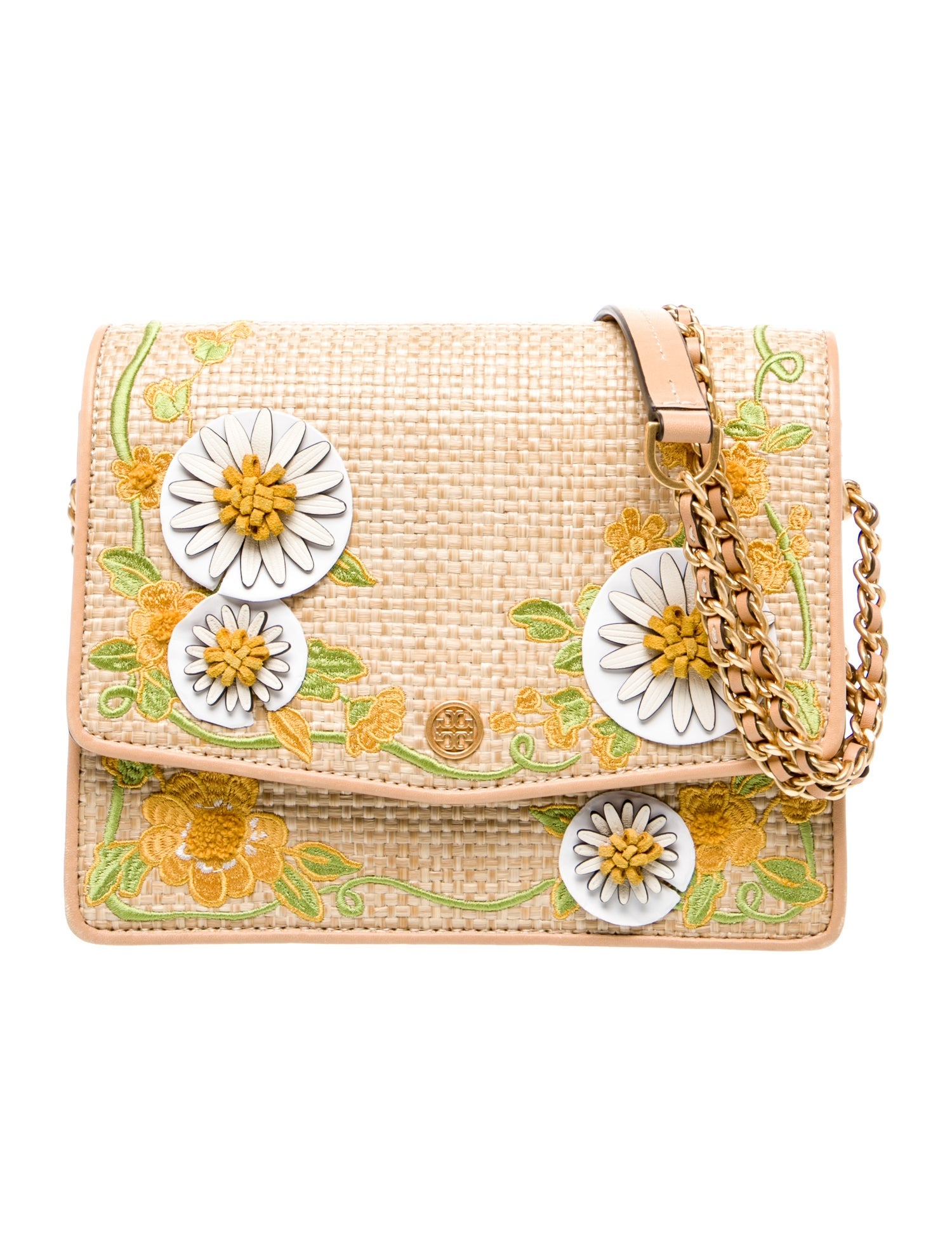 Tory Burch Raffia Shoulder Bag