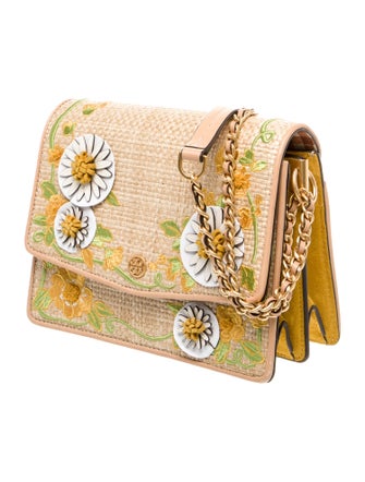Tory Burch Raffia Shoulder Bag