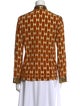 Tory Burch Printed V-Neck Blouse