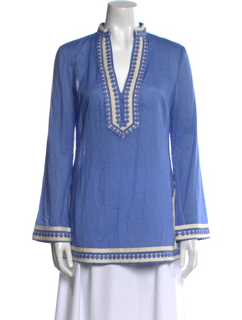 Tory Burch V-Neck Long Sleeve Tunic