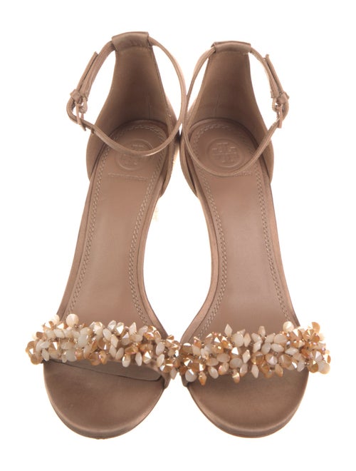 Tory Burch Satin Beaded Accents Sandals