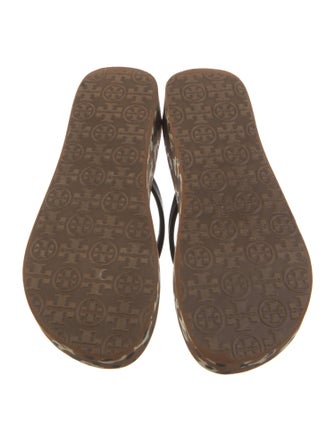Tory Burch Rubber Animal Print Flip Flops