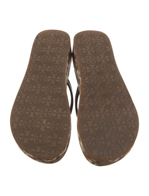 Tory Burch Rubber Animal Print Flip Flops