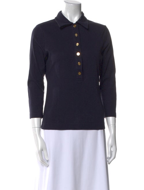 Tory Burch Three-Quarter Sleeve Polo