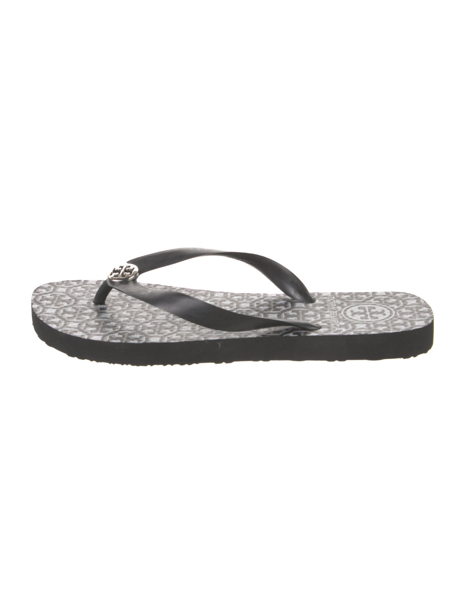 Tory Burch Rubber Colorblock Pattern Flip Flops