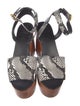 Tory Burch Leather Animal Print Sandals