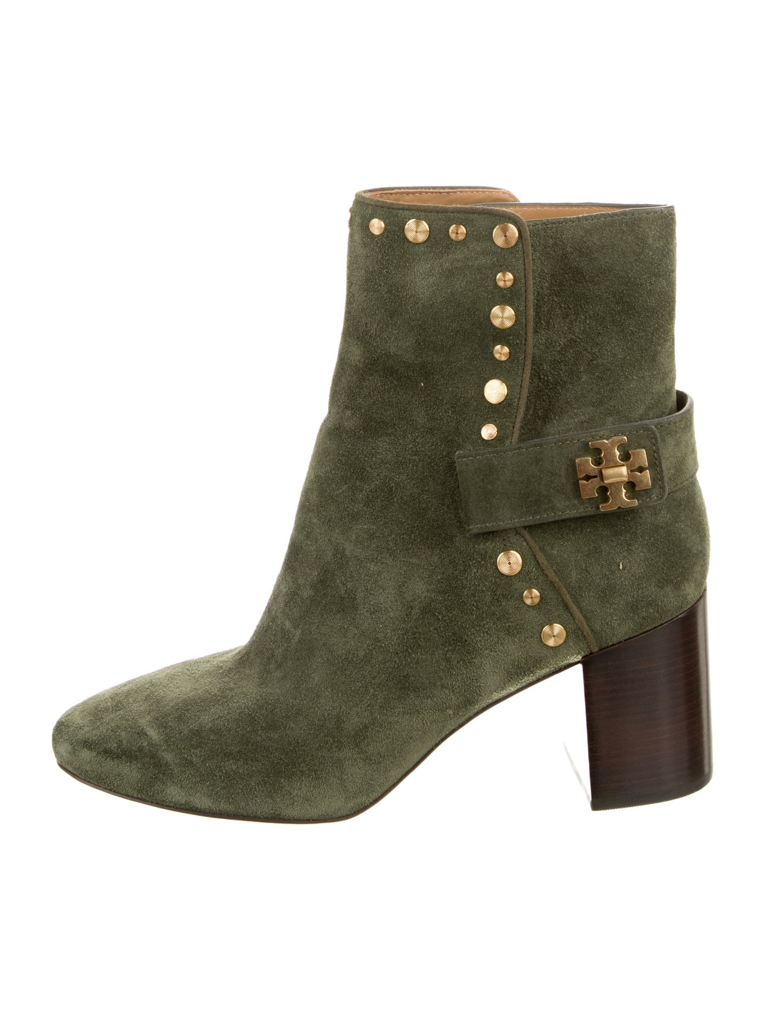 Tory Burch Suede Colorblock Pattern Boots