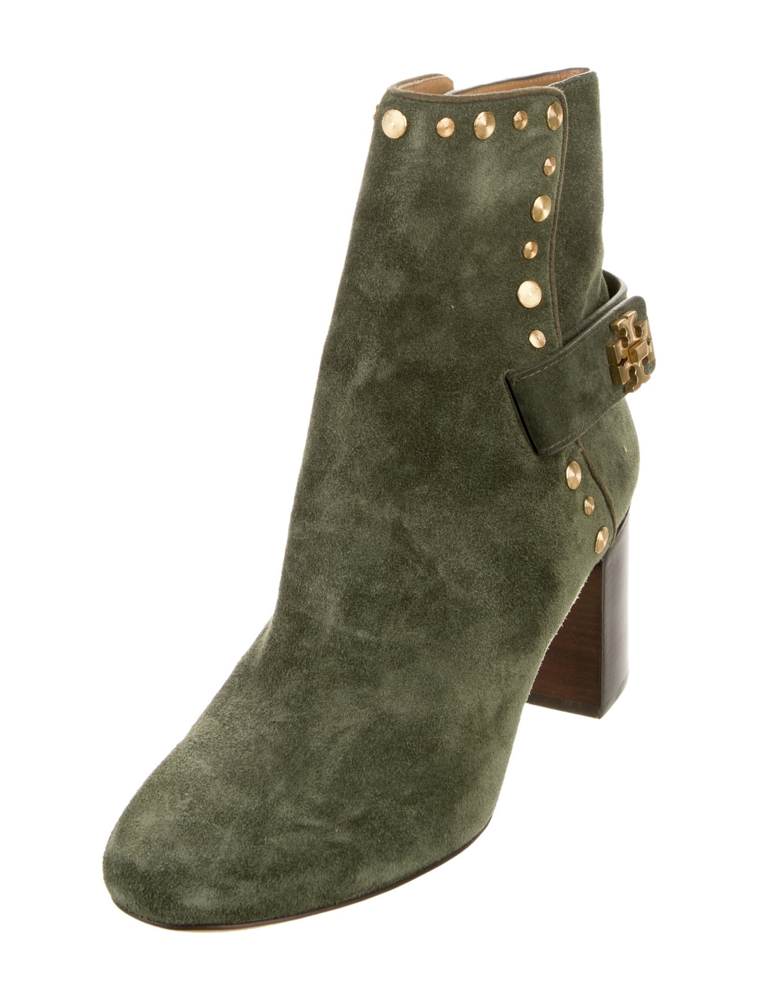 Tory Burch Suede Colorblock Pattern Boots