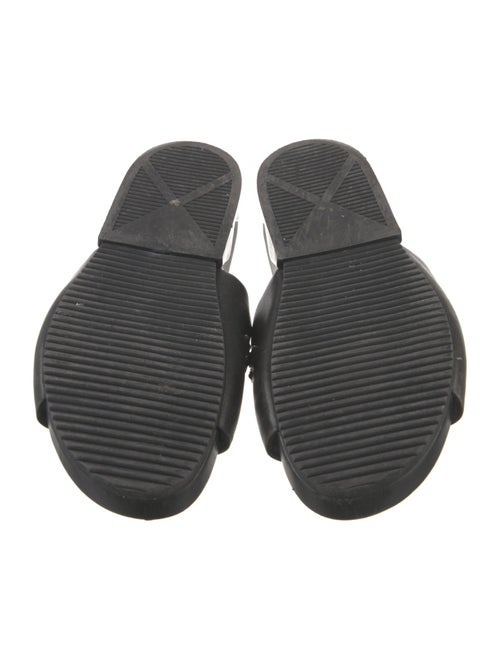 Tory Burch Leather Crystal Embellishments Slides