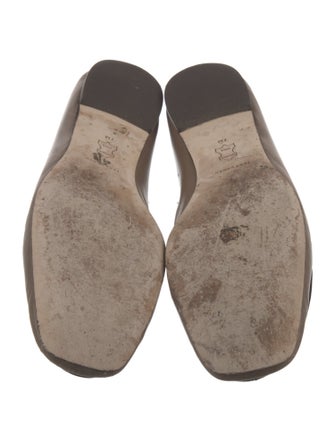 Tory Burch Leather Bow Accents Loafers