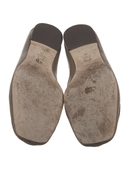 Tory Burch Leather Bow Accents Loafers