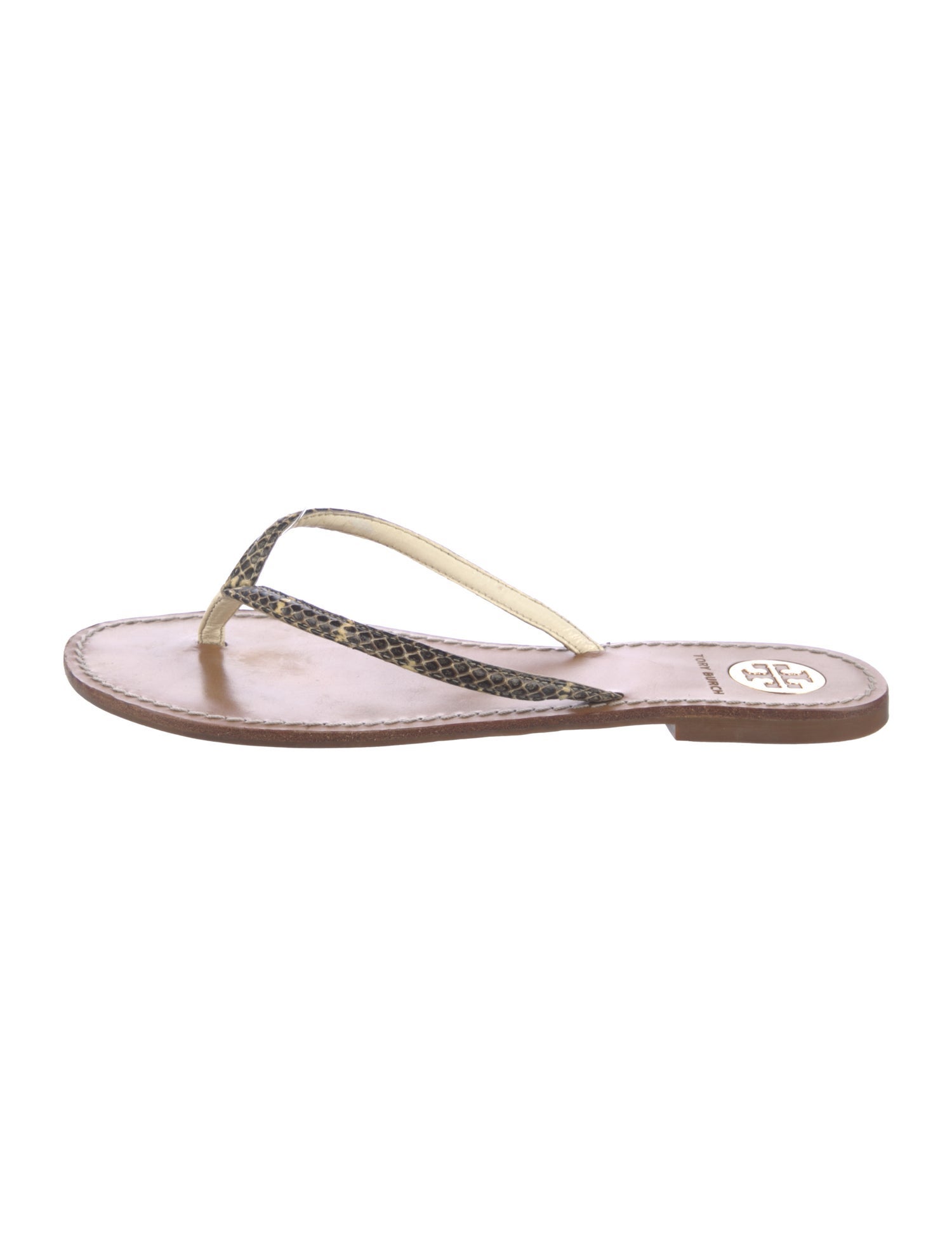 Tory Burch Snakeskin Flip Flops