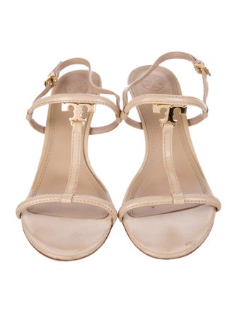 Tory Burch Patent Leather T-Strap Sandals