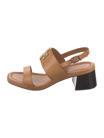 Tory Burch Leather Slingback Sandals