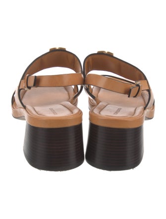 Tory Burch Leather Slingback Sandals