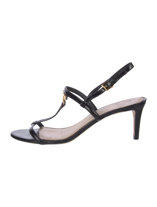 Tory Burch Patent Leather T-Strap Sandals