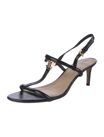 Tory Burch Patent Leather T-Strap Sandals