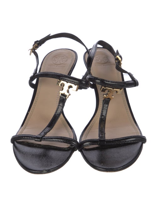 Tory Burch Patent Leather T-Strap Sandals