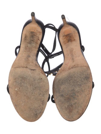 Tory Burch Patent Leather T-Strap Sandals