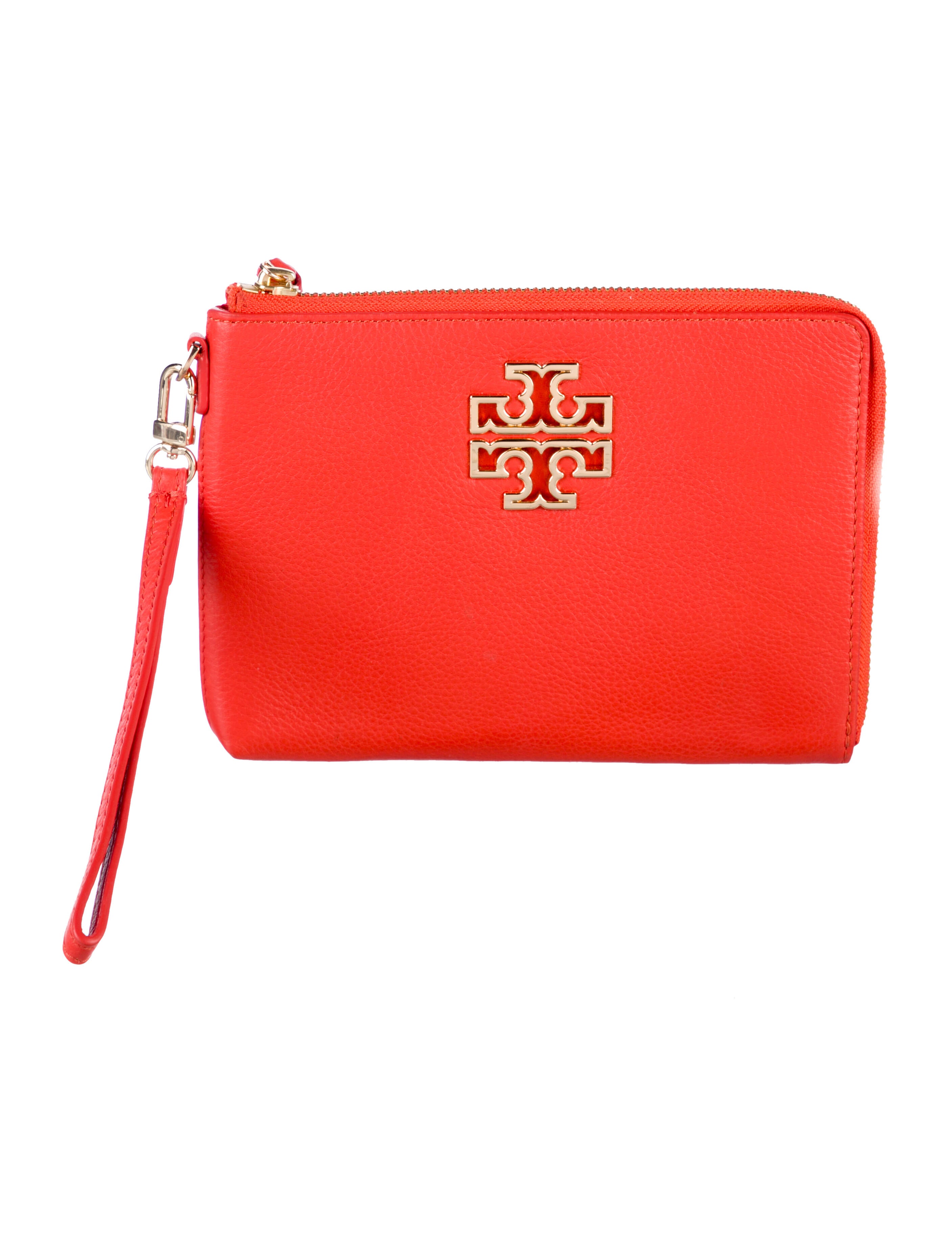 Tory Burch Leather Wristlet