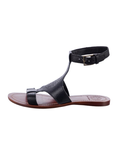 Tory Burch Leather Lasercut Accents Gladiator Sandals