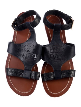 Tory Burch Leather Lasercut Accents Gladiator Sandals
