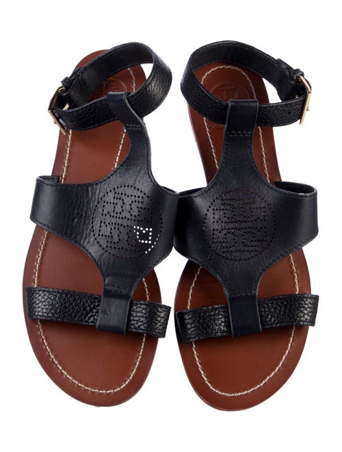 Tory Burch Leather Lasercut Accents Gladiator Sandals
