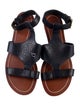 Tory Burch Leather Lasercut Accents Gladiator Sandals