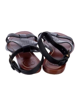 Tory Burch Leather Lasercut Accents Gladiator Sandals