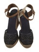 Tory Burch Leather Mesh Accents Espadrilles