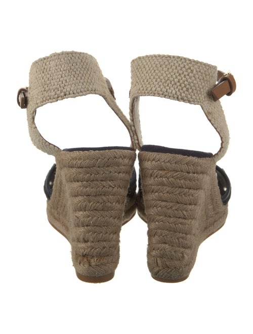 Tory Burch Leather Mesh Accents Espadrilles