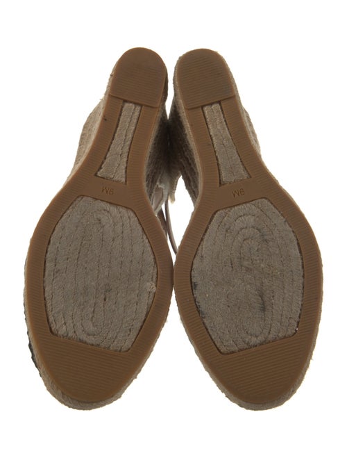 Tory Burch Leather Mesh Accents Espadrilles