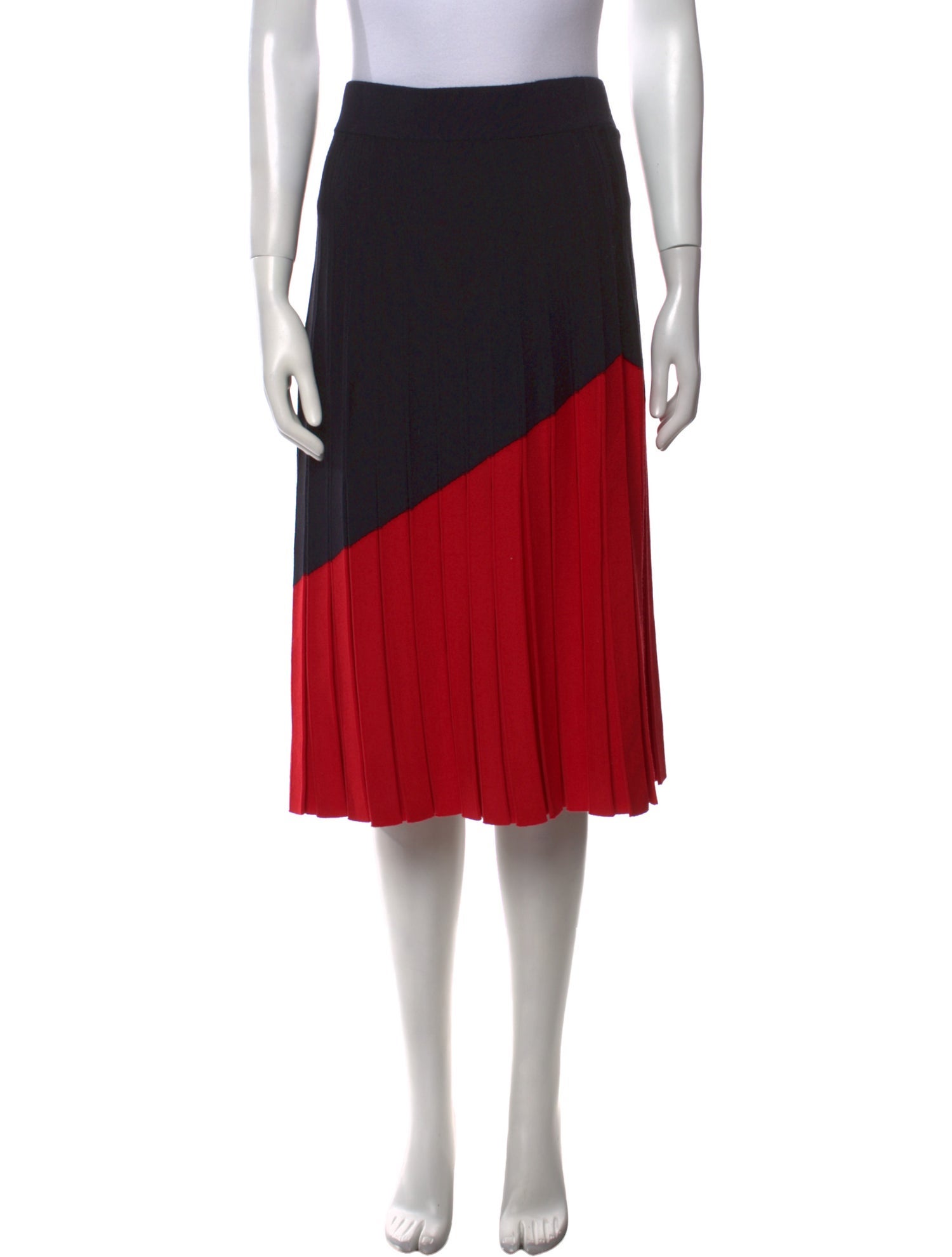 Tory Burch Colorblock Pattern Knee-Length Skirt