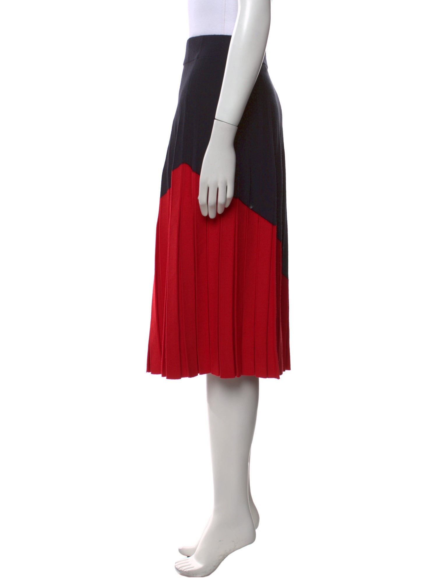 Tory Burch Colorblock Pattern Knee-Length Skirt