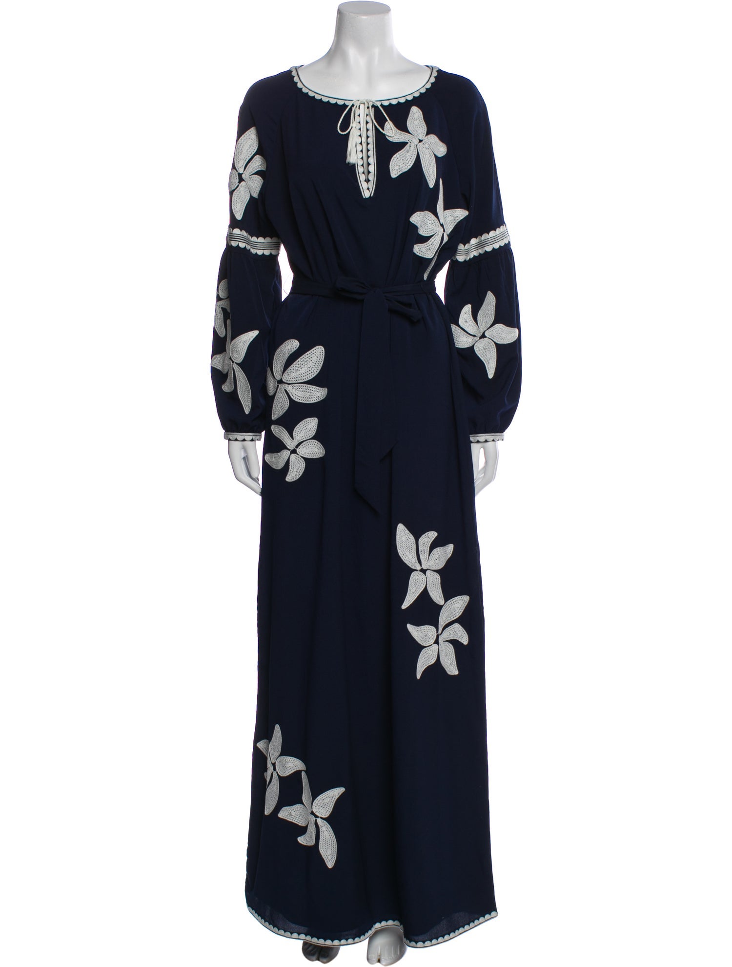 Tory Burch Floral Print Long Dress