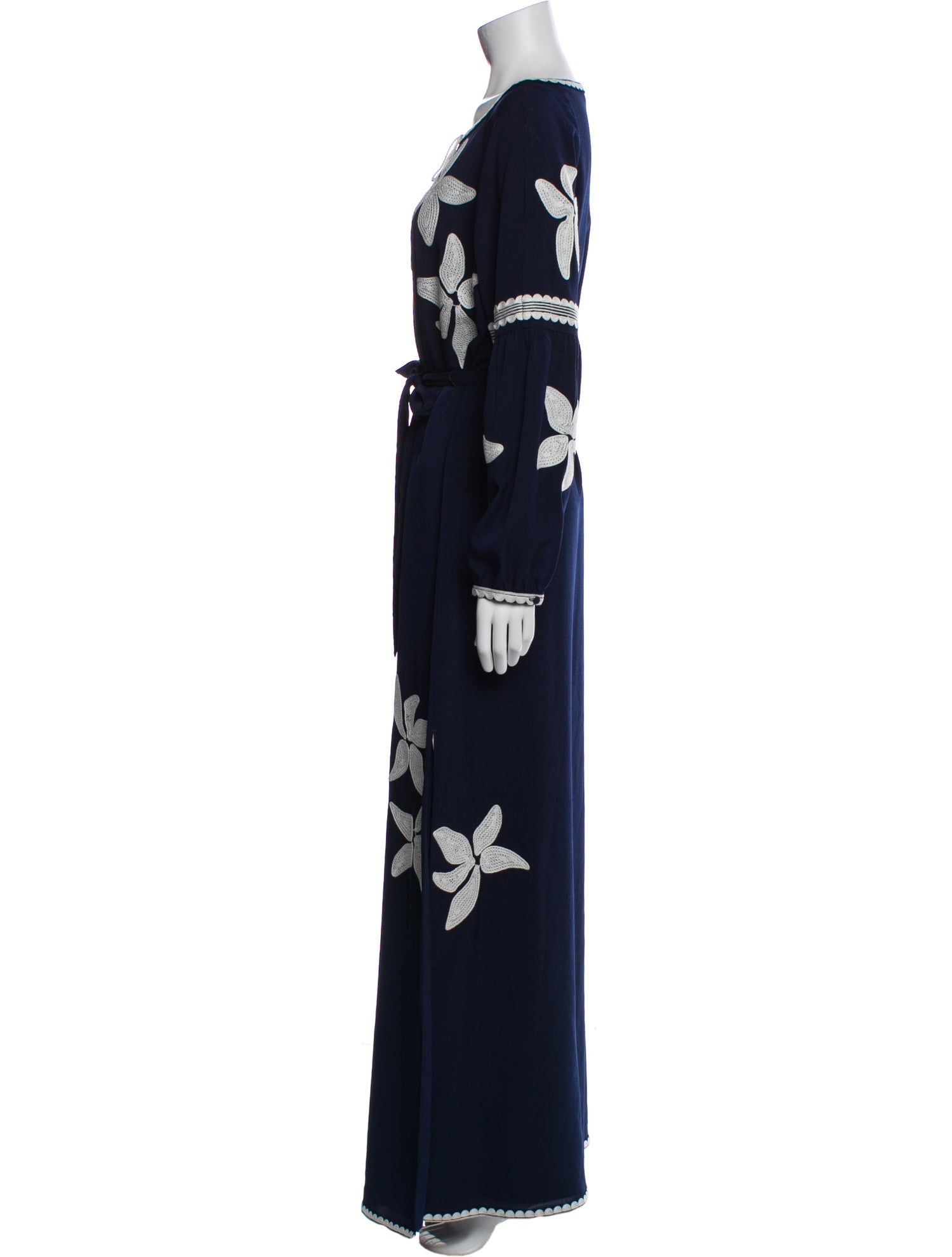 Tory Burch Floral Print Long Dress
