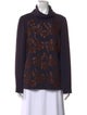 Tory Burch Patterned Turtleneck Sweatshirt