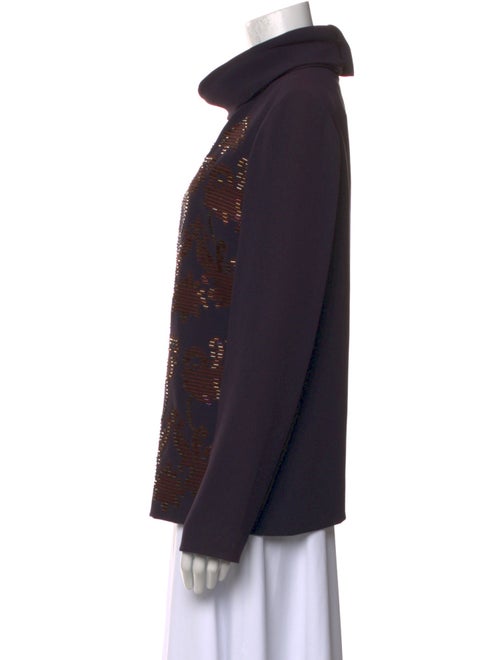 Tory Burch Patterned Turtleneck Sweatshirt