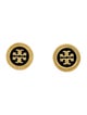 Tory Burch Enamel Round Stud Earrings