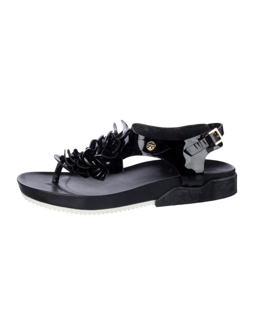 Tory Burch Patent Leather T-Strap Sandals
