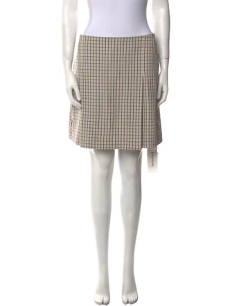 Tory Burch Plaid Print Mini Skirt
