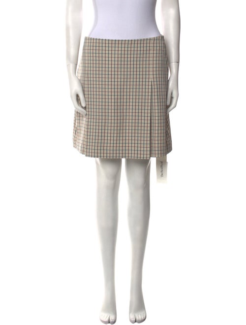 Tory Burch Plaid Print Mini Skirt