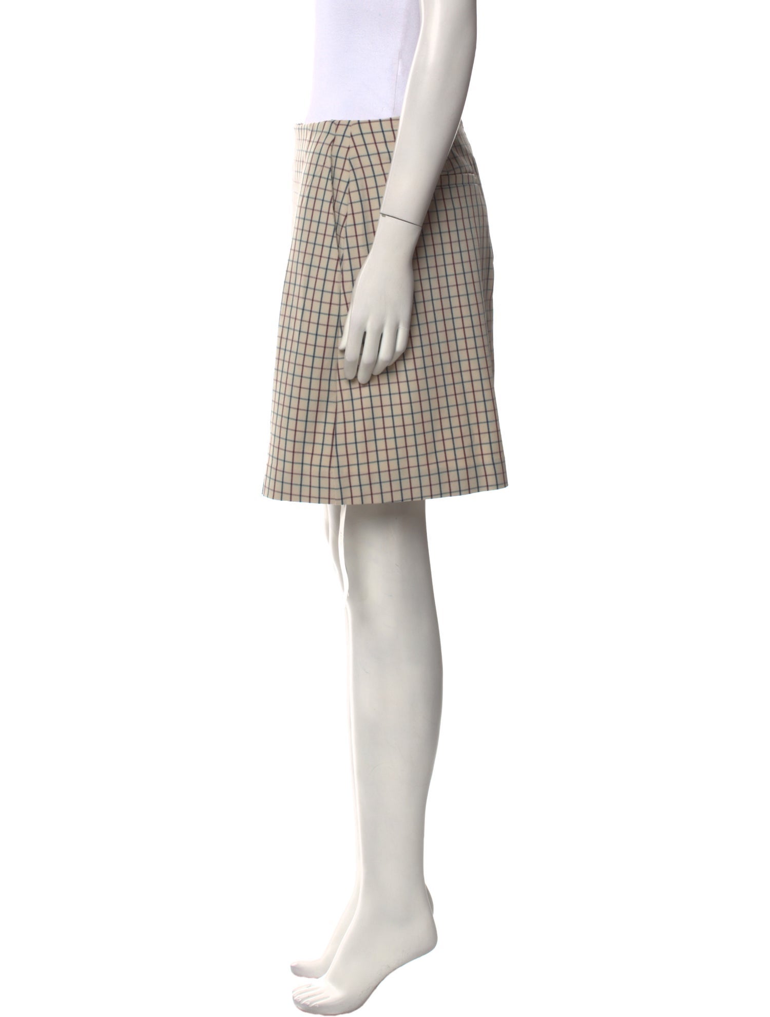 Tory Burch Plaid Print Mini Skirt