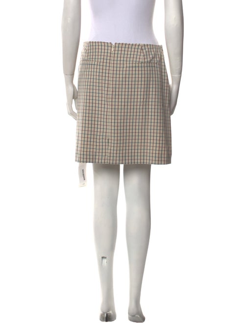 Tory Burch Plaid Print Mini Skirt
