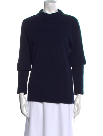 Tory Burch Merino Wool Mock Neck Sweater